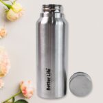 Stainless Steel Drink Water Bottle (750 ML) - Back View by Nari Haat, Indian ethnic wear, women clothing, designer suit