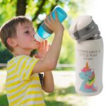 Stainless Steel Double Wall Vacuum-Insulated Drink Water Bottle (500 ML Approx) - Back View by Nari Haat, Indian ethn...