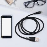 Type C data cable Fast Charging Cable (1 Mtr. Approx / 1 Pc) - Neckline Detail by Nari Haat, Indian ethnic wear, wome...