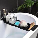 Retractable Bath Caddy, Retractable (78 Cm Long Adjust / 1 Pc / With Brown Box) - Front View by Nari Haat, Indian eth...