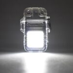 USB Rechargeable Electric Lighter & 3 Modes COB Flashlight (1 Pc) - Closeup Embroidery by Nari Haat, Indian ethnic we...