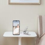 Adhesive Folding Bracket Phone Stand (1 Pc) - Neckline Detail by Nari Haat, Indian ethnic wear, women clothing, desig...