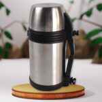 Portable Stainless Steel Coffee Tea Vacuum Flask Bottle (1200ml / 1.2L / 1 Pc) - Back View by Nari Haat, Indian ethni...