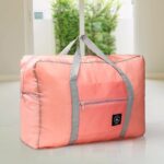 Large Capacity Luggage Bag, Foldable Waterproof Travel Bag (1 Pc / Mix Color) - Sleeve Design by Nari Haat, Indian et...