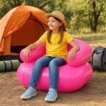Inflatable Sofa Chair Boys and Girls Suitable for Camping (28 Inch Approx / 1 Set) - Front View by Nari Haat, Indian ...