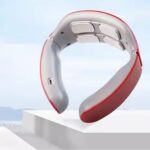 4 Heads Smart Electric Neck and Back Pulse Massager (1 Pc / Mix Design) - Back View by Nari Haat, Indian ethnic wear,...