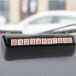 Temporary Car Parking Mobile Number Display with Magnetic Numbers Stickers (1Pc) - Sleeve Design by Nari Haat, Indian...