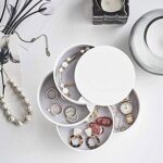 4 Layers Jewellery Box 360 Degree Rotating Jewelry  Organizer with Mirror Storage - Sleeve Design by Nari Haat, India...