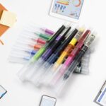 12 Color Rolling Ball Pens, Quick-Drying Ink 0.5 mm Extra Fine Point Roller ball Pens Straight Liquid Gel Ink Pens fo...