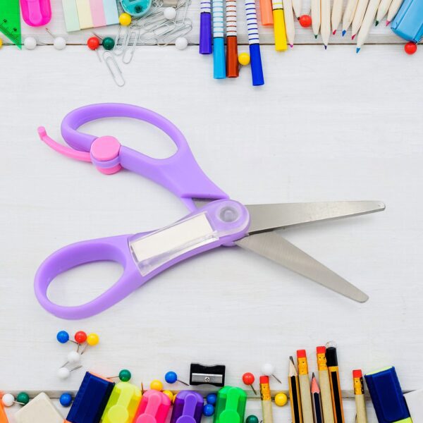 Multipurpose Scissors | Comfort Grip Handle And Stainless Steel Blades (1 Pc / Mix Color & Design) - Front View by Na...
