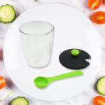 Multipurpose 6 Piece Miracle Revolving Plastic Spice Container Rack With 6 Spoon, Condiment Set, Masala Rack Set, Rev...