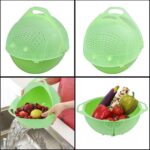 Apex Smart Basket 3in1 Multiuse Fruit And Vegetable Bowl  (1 Pc / Mix Color) - Closeup Embroidery by Nari Haat, India...