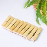 Heavy Duty Bamboo Wooden Cloth Clips / Pegs (10 Pcs Set) - Front View by Nari Haat, Indian ethnic wear, women clothin...