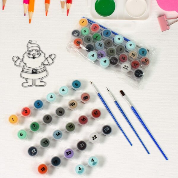 Paint by Number Kits 2 Set 24 Number Color, 6 paint brushes (2 Set) - Front View by Nari Haat, Indian ethnic wear, wo...