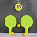 Hanging Table Tennis Trainer Set with Three Ball (1 Set) - Closeup Embroidery by Nari Haat, Indian ethnic wear, women...