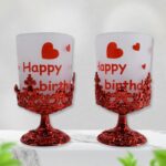 Tealight Holder Stylishly Shaped Candle Diya Stand (2 Pc / Mix Design) - Closeup Embroidery by Nari Haat, Indian ethn...