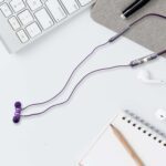 Bluetooth Headphone Neckband Sweat Resistant, Magnetic Earbuds (1 Pc) - Closeup Embroidery by Nari Haat, Indian ethni...