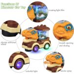 Dinosaur Car Toy with Humidifier Sound and Light (1 Pc) - Back View by Nari Haat, Indian ethnic wear, women clothing,...
