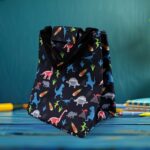 Simple Large-Capacity Lunchbox Bag, Portable Lunch Bag, Insulation Bag - Closeup Embroidery by Nari Haat, Indian ethn...