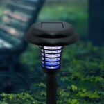 Garden Lighting UV LED Solar Powered LED Mosquito Trap / Bug Zapper  (2 Pc) - Back View by Nari Haat, Indian ethnic w...