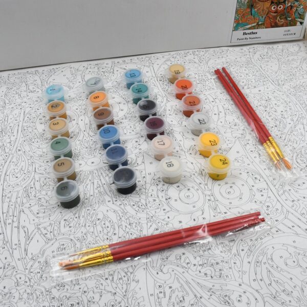 Paint by Numbers for Adults Beginner - Adults' Paint-by-Number Kits on Canvas - DIY Oil Painting by Numbers for Adult...