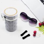 Car Cupholder LED Ashtray – Portable Blue Light, Lid & Waste Bin, Cigarette Ashtray - Full Detail by Nari Haat, Ind...