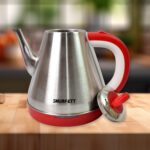 Stainless steel large capacity electric kettle (1500W / 1.5 Ltr.) - Closeup Embroidery by Nari Haat, Indian ethnic we...
