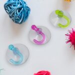 Transparent Rubber Vacuum Sucker Hooks Hanger Strong Suction Cup (12 Pc) - Back View by Nari Haat, Indian ethnic wear...