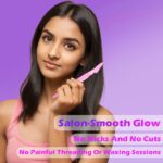 Eyebrow Painless Facial Hair Remover Razor for Face, Women and Men (3 Pack) - Fabric Detail by Nari Haat, Indian ethn...