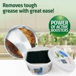 Fresh Mix Flavor Dishwash Bar with Super Scrubber Dishwashing Solution 350 gm - Back View by Nari Haat, Indian ethnic...