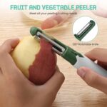 2-in-1 Multifunctional Knife & Sawtooth Peeler for Fruits and Vegetables - Sleeve Design by Nari Haat, Indian ethnic ...