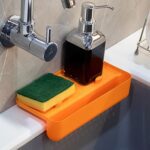 MULTI FUNCTIONAL DRAINER SHELF SINK STORAGE HOLDER Sink Colander Strainer (1 Pc) - Neckline Detail by Nari Haat, Indi...