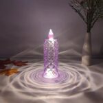 Candles for Home Decoration, Crystal Candlelight, Diwali (1 Pc / Multicolor) - Back View by Nari Haat, Indian ethnic ...