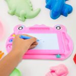 Frog Design Magic Sketch Slate  Board (1 Pc / 28 × 20 Cm) - Closeup Embroidery by Nari Haat, Indian ethnic wear, wom...