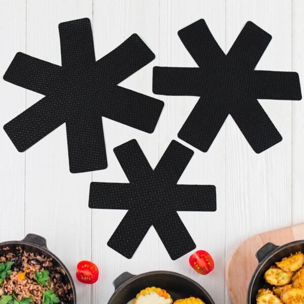 Pots and Pans Protectors, 3 Different Size (3 Pcs Set) - Front View by Nari Haat, Indian ethnic wear, women clothing,...