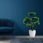 Artificial Potted Plant with Round Pot - Sleeve Design by Nari Haat, Indian ethnic wear, women clothing, designer suit