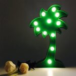 LED Night Light Coconut Tree Light Romantic Table Lamp (1 Pc / Battery Not Included) - Sleeve Design by Nari Haat, In...