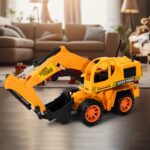 Plastic JCB Construction Toy Remote Control Super Power JCB Truck Toy for Kids 1 Set - Closeup Embroidery by Nari Haa...