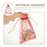 Net Fabric Drawstring Pouch – Organza Shagun Potli for Dry Fruits (Mix Sizes & Design) - Sleeve Design by Nari Haat...