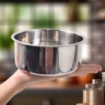 Stainless Steel Table Small Dish Bowl Plate Set for Side Dish, Sauce  (1 Pc) - Back View by Nari Haat, Indian ethnic ...