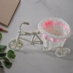 Plastic Cycle Flower Vases For Home Decor; Bicycle Flower Pot Stand (1 Pc) - Back View by Nari Haat, Indian ethnic we...