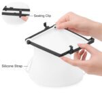 Eco-Friendly Food Storage: Reusable Silicone Bags (3-Pack) - Leakproof & Safe - Fabric Detail by Nari Haat, Indian et...