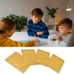 Pocket Monster Golden Trading Playing Cards (55 Pcs Set / Mix Design) - Closeup Embroidery by Nari Haat, Indian ethni...