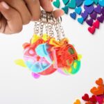 Compact Pop It Keychain – Fun Stress Relief Fidget Toy (1 Pc | Mix Design) - Back View by Nari Haat, Indian ethnic ...