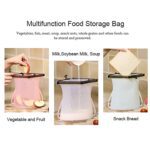 Silicone Food Bag – Leakproof, Flat Bottom, BPA-Free, Microwave & Dishwasher Safe - Sleeve Design by Nari Haat, Ind...