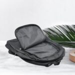 Slim, Durable Water-Resistant Unisex Laptop Backpack – College Bag - Fabric Detail by Nari Haat, Indian ethnic wear...