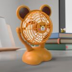 Cartoon Shape Mini Fan USB Powered & Battery Operated (Battery Not Include / 1 Pc) - Front View by Nari Haat, Indian ...