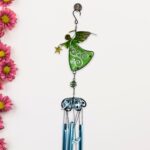 Decoration Wind Chimes Outdoor Hanging Dragonfly Wind Chime (1 Pc) - Neckline Detail by Nari Haat, Indian ethnic wear...