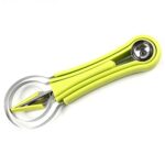 4-in-1 Stainless Steel Fruit Baller & Scooper - Neckline Detail by Nari Haat, Indian ethnic wear, women clothing, des...