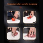 Kitchen Knife Sharpener – Handheld Chefs & Serrated (1 Pc, Chopper Not Included) - Back View by Nari Haat, Indian e...